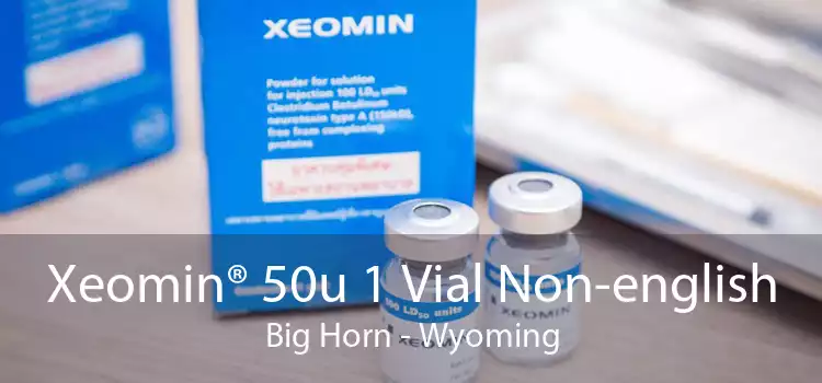 Xeomin® 50u 1 Vial Non-english Big Horn - Wyoming